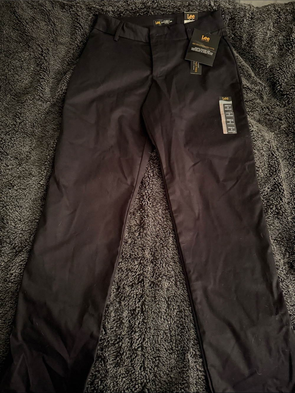 Lee Women's Black Straight Leg Pants